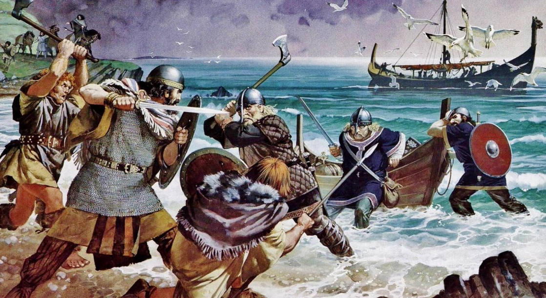nordic warriors going into battle