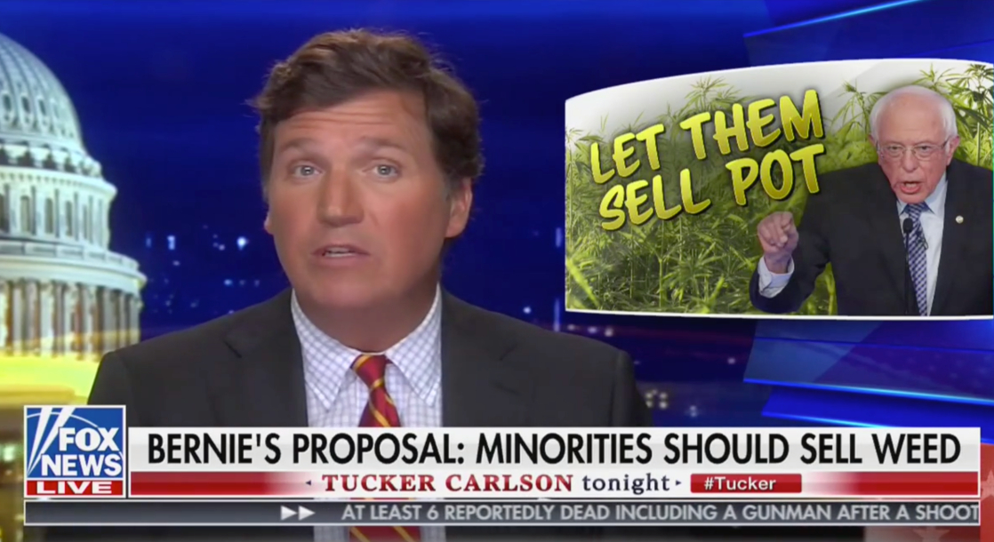 Tucker Carlson of Fox News Somehow Thinks Social Equity in Cannabis Is Racist