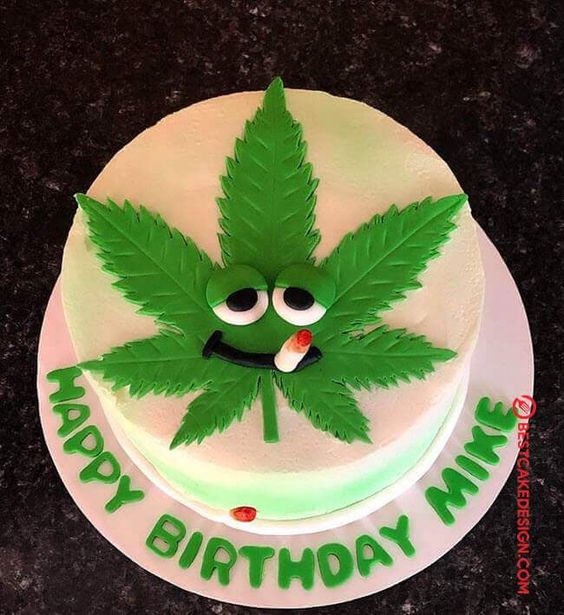 Weed Birthday Cakes